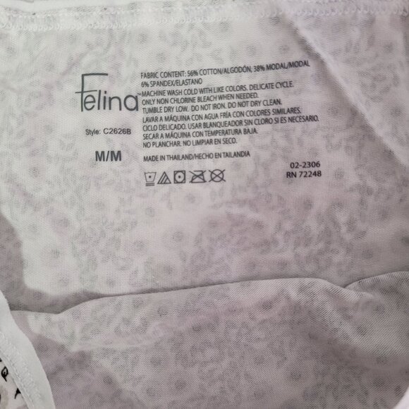Felina Hi-Cut Cotton Stretch Panty Full Coverage Multicolor Size Medium 8-Pack - Picture 12 of 16